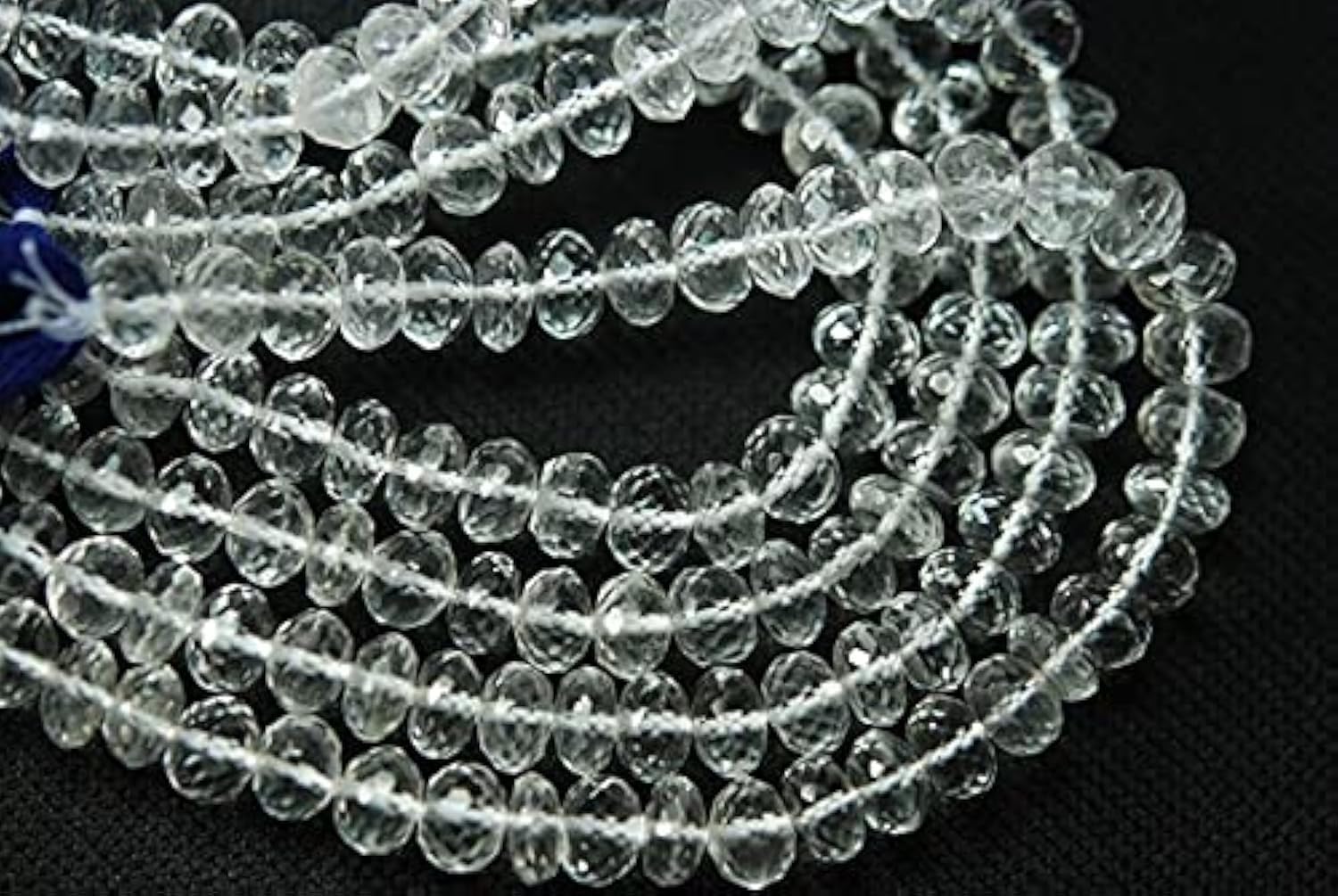 Quartz de roche en perles rondelles LKBEADS pour créer vos bijoux bohèmes d'été