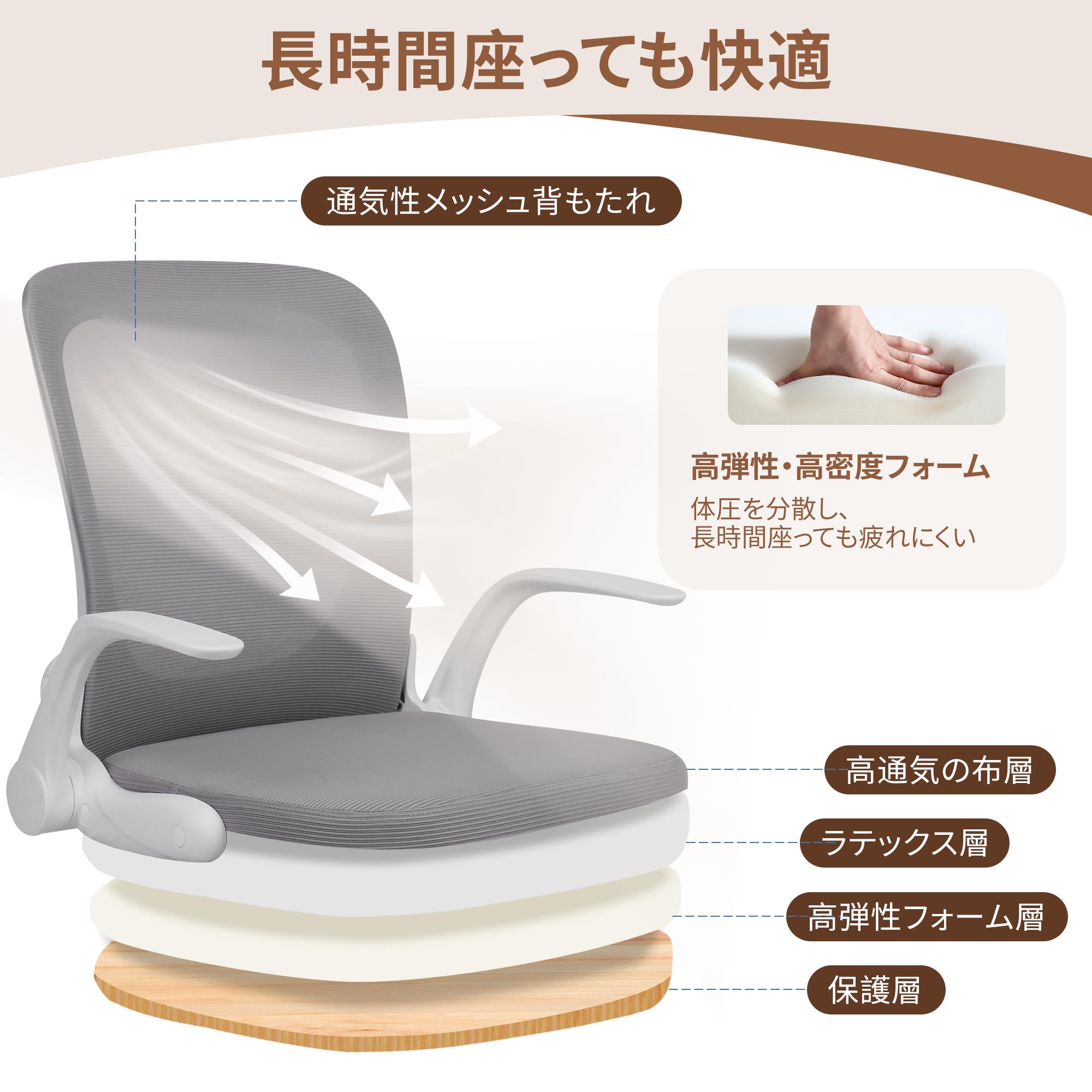 回転座椅子 腰が痛くならない ひじ掛け付き 折りたたみ ゲーミング座椅子 Amazon｜NATURFEN 回転座椅子 腰が痛くならない ひじ掛け付き