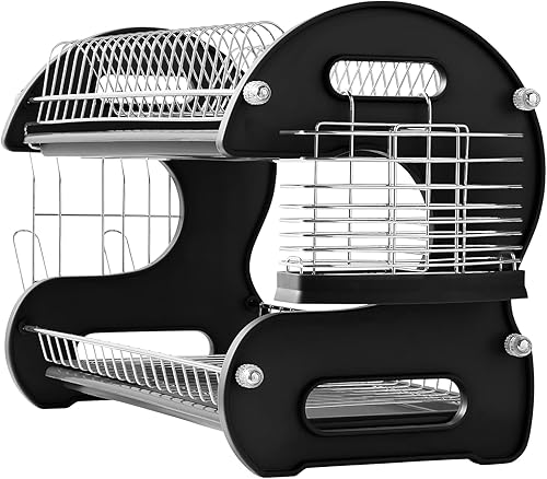 Miniatura 4 de Montgomery Ward Estante para platos de 2 niveles azul crepúsculo