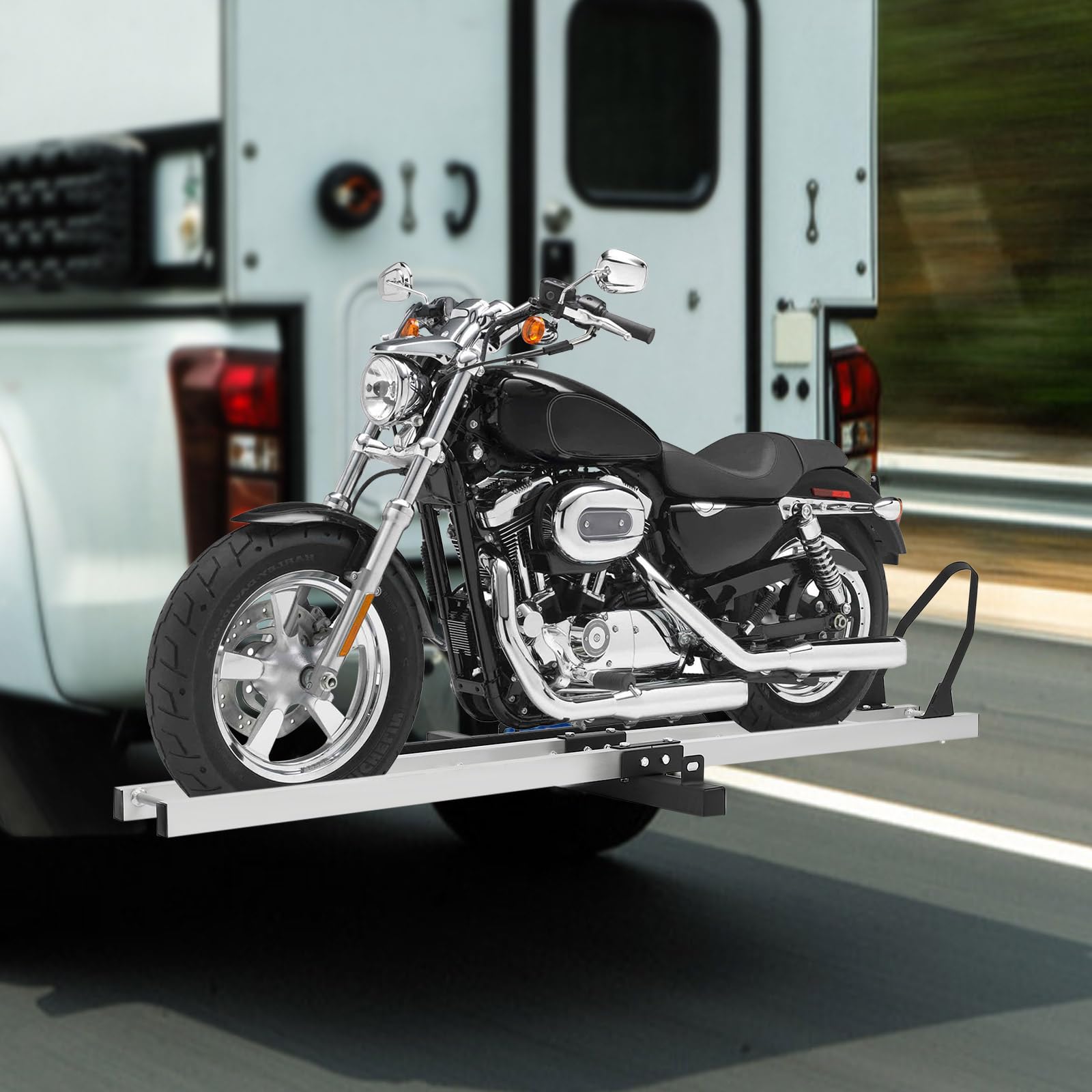 For Harley Davidson Aluminum Motorcycle Carrier, 600 Lbs Capacity