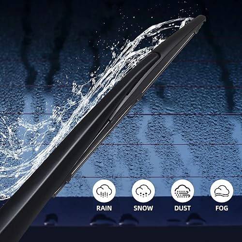 Miniatura 5 de HOSONIC - Limpiaparabrisas trasero de 10 pulgadas, repuesto de equipo original, para todas las estaciones, 10A, doble vida útil (paquete de 2)