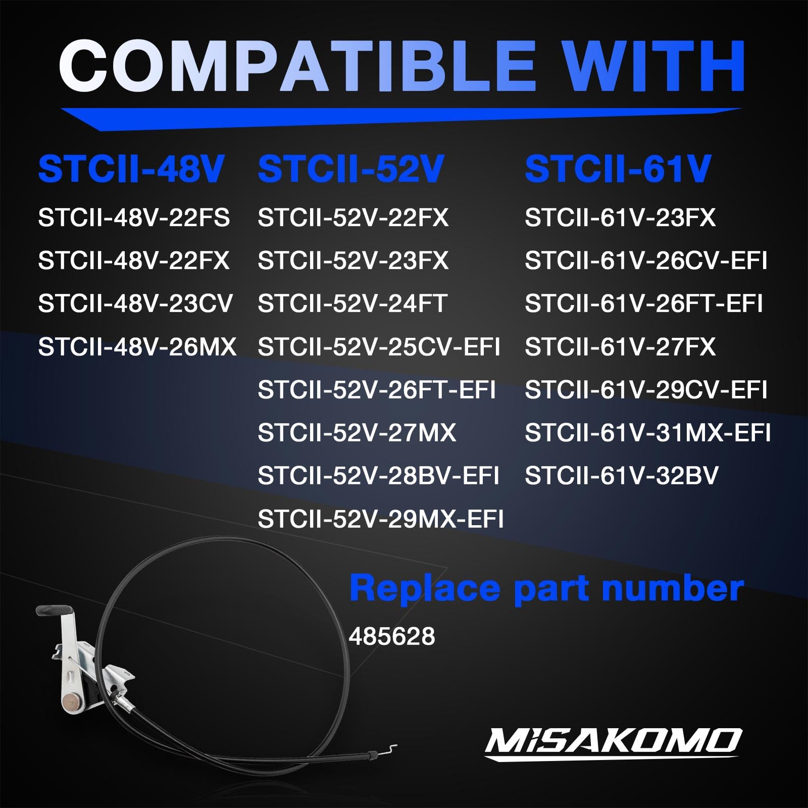 Cortacésped con cable de control del acelerador 485628