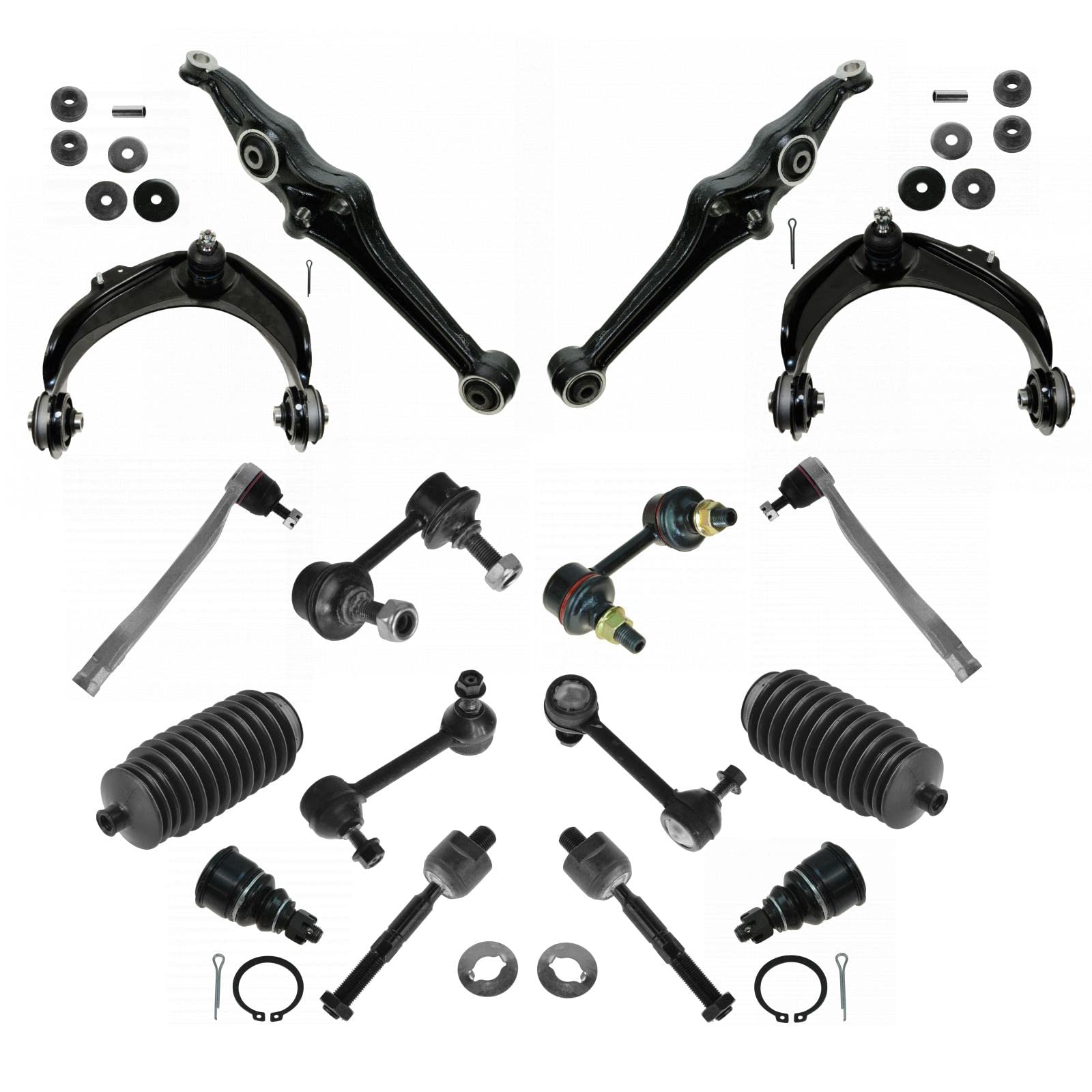 TRQ Front & Rear Steering & Suspension Kit Compatible with 1998-2002 Honda Accord