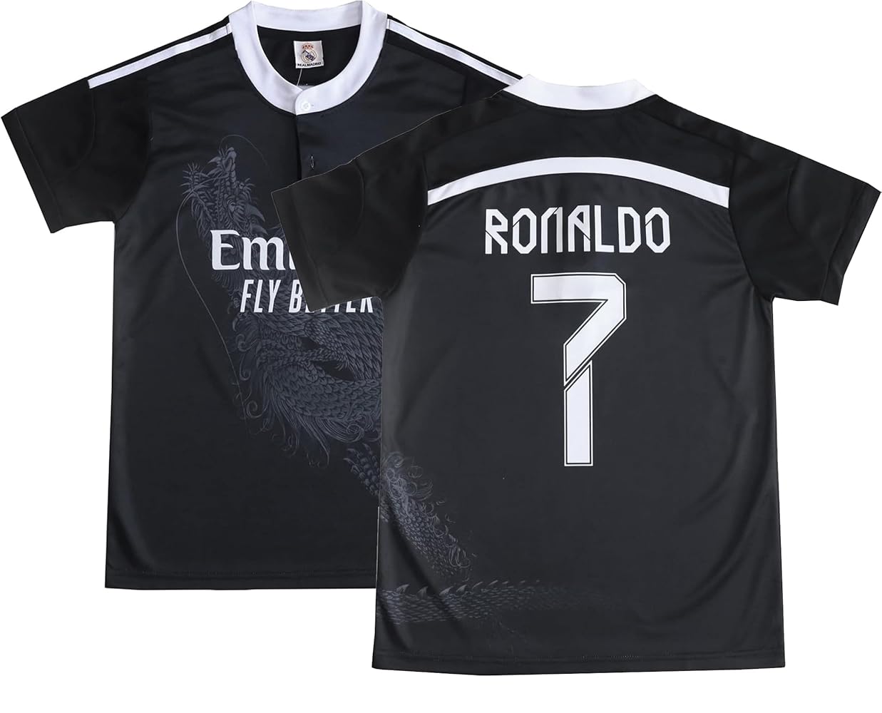 Amazon.com: LeenBD Ronaldo No #7 Madrid Black Dragoon