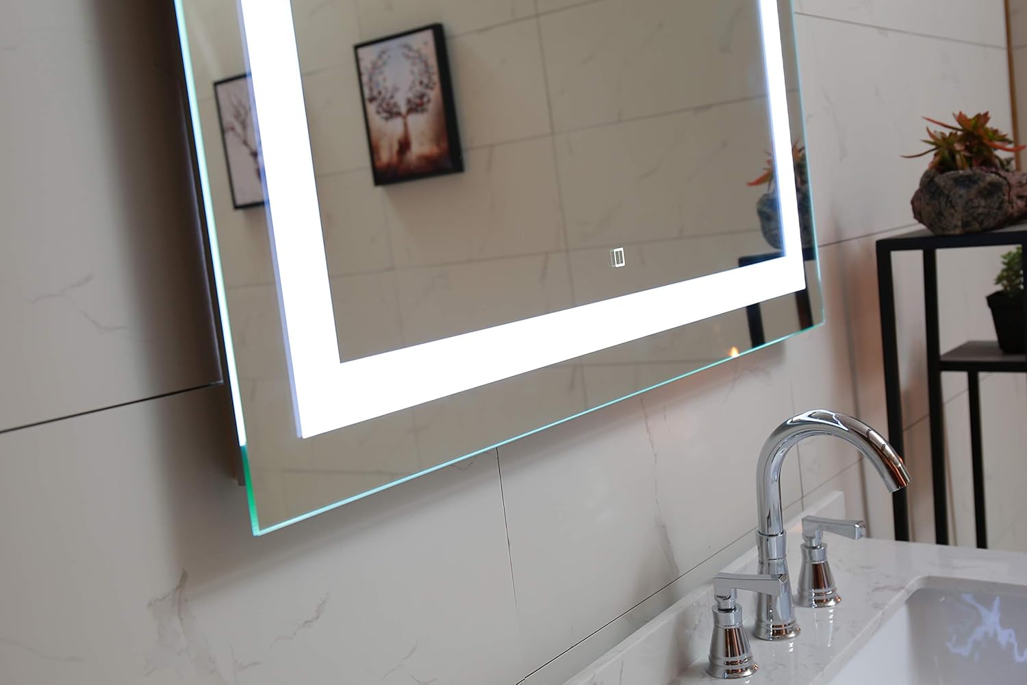 New Product 24X30 Inch LED Lighted Bathroom Mirror with Dimmable Touch Switch(GS099E-2430)(24x30 inch New)