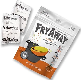 FryAway Deep Fry Cooking Oil Solidifier, Solidifies up to 16 Cups - Plant-Based Fry Away Powder, Cooking Oil Hardener that Turns Used Oil to Hard Oil and Organic Waste - Easy to Use, Made in the USA