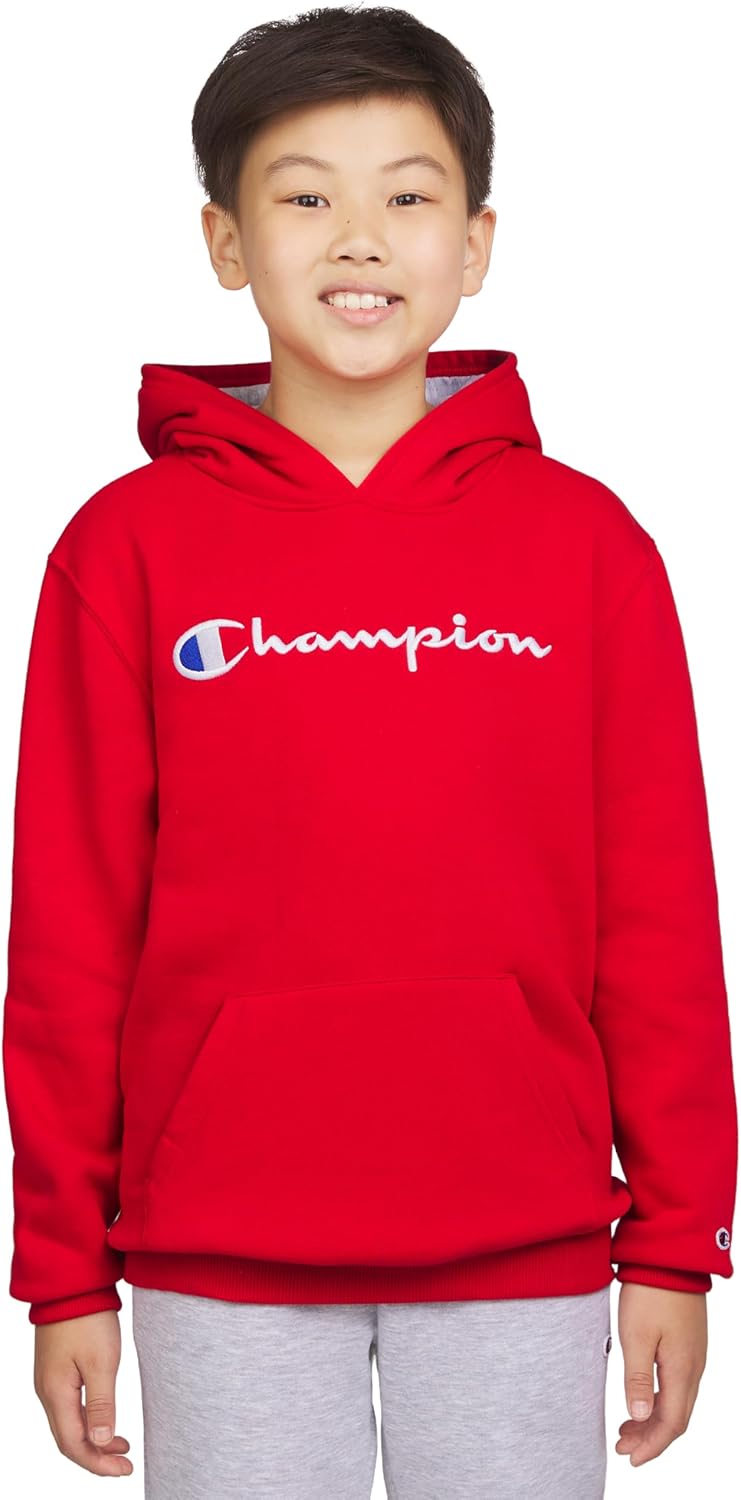 Champion boys Boys Hoodie for Kids Sweatshirt Fleece Youth Pullover With Hood - Image 2