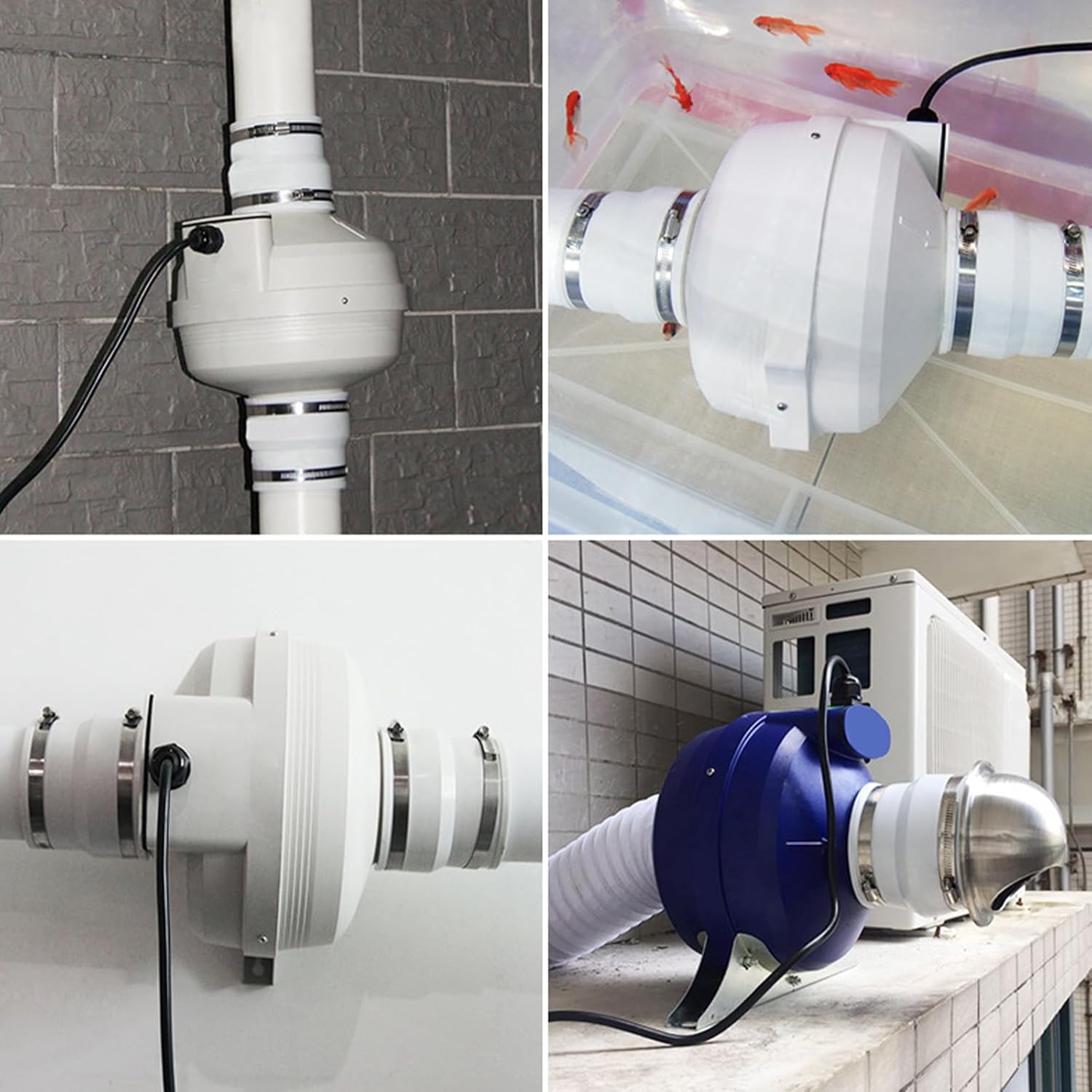Round To Oval Duct Connector Ventilation Pipe Reducer Adapter Pipe Air Duct Adapter Pipe Connector With Steel Clamps