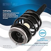 Vista 1737 de Detroit Axle - Kit de suspensión delantera de 10 piezas para Chevy Aveo Aveo5 Pontiac G3 Wave 2 Ready Struts Assembly 2 Enlaces de barra