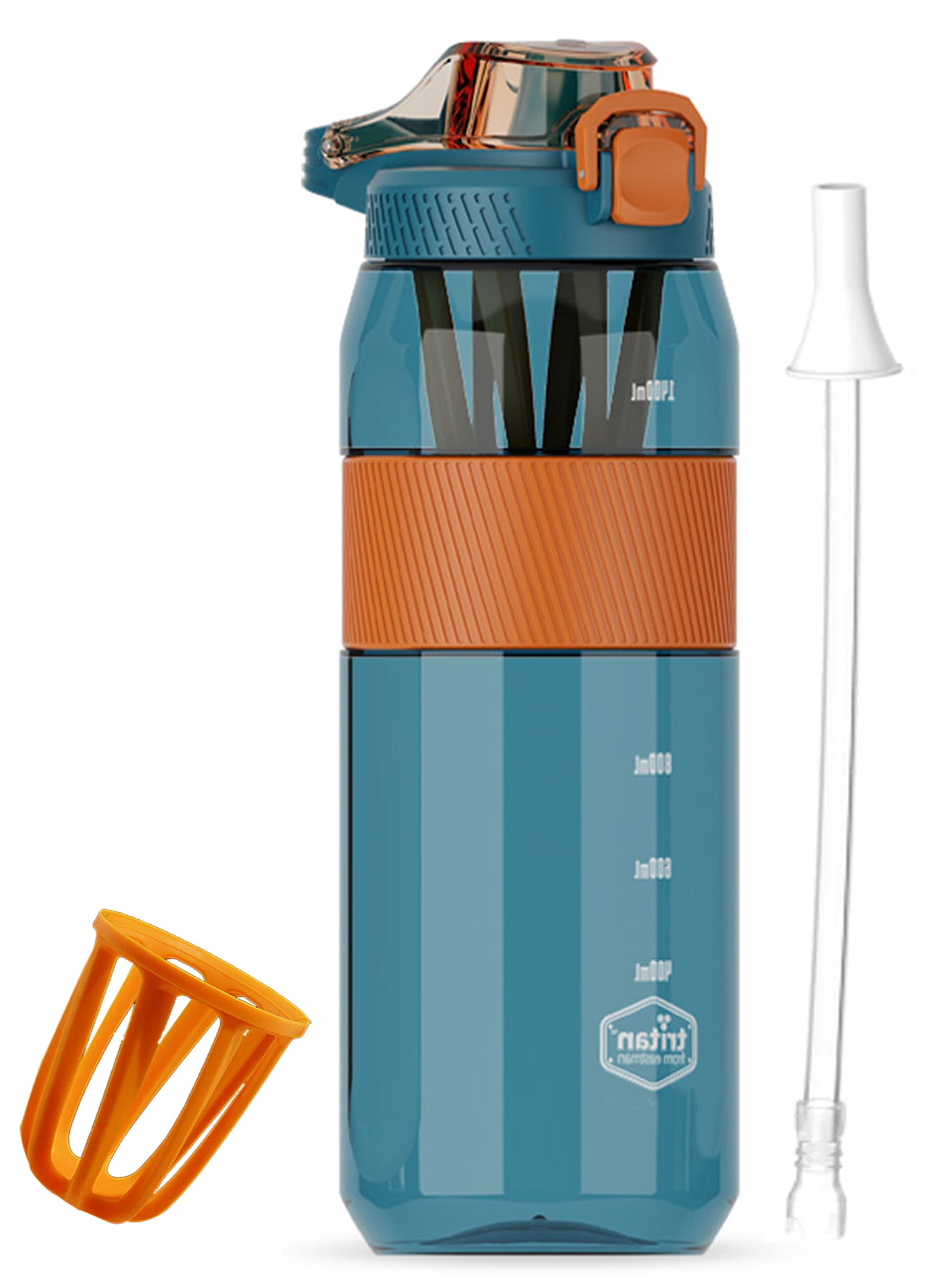 Obvie 1600ml Water Bottle with Straw & Fruit Infuser -10