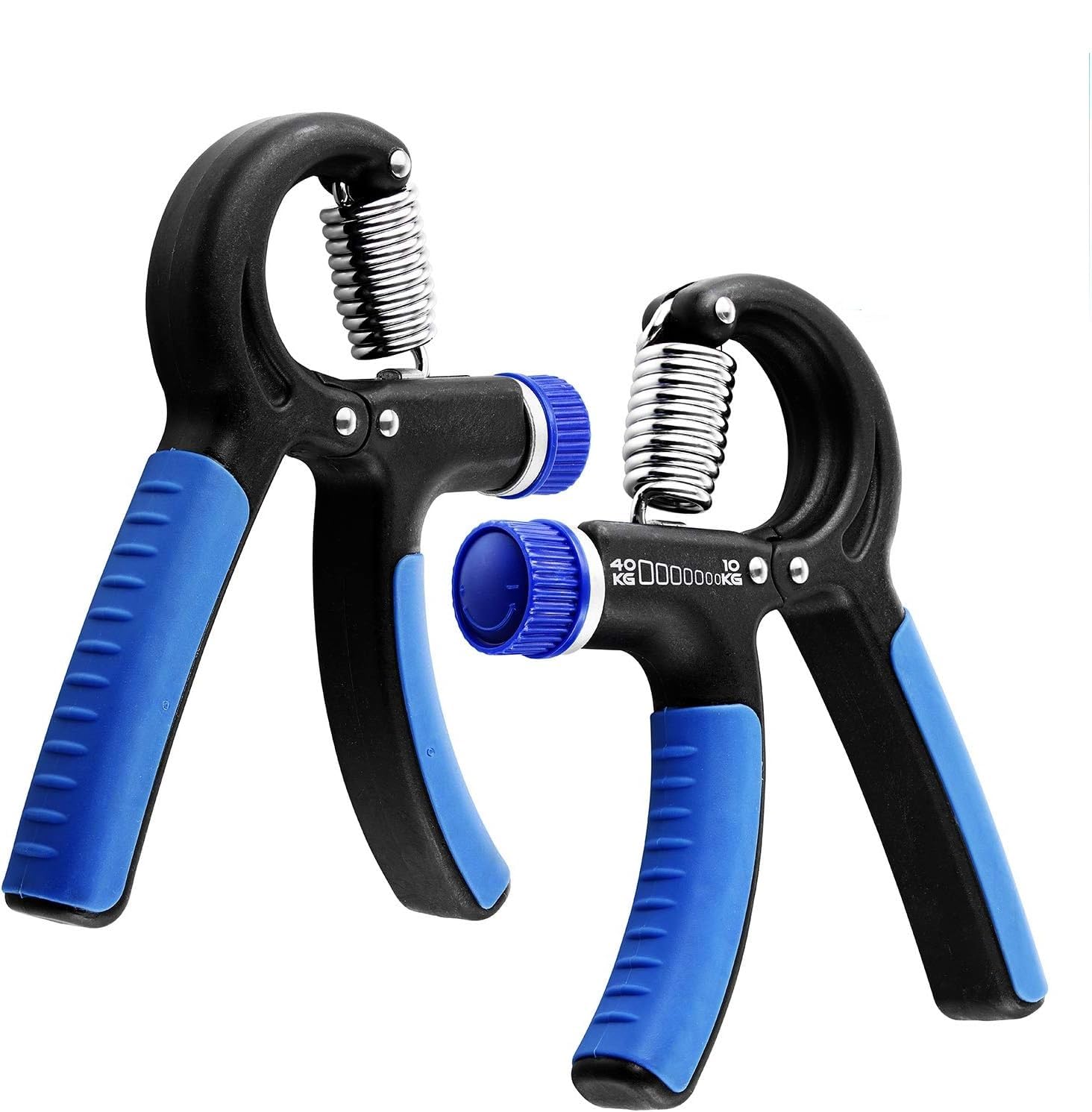 N1Fit Grip Strength Trainer (2 Pack) - Premium Hand Strengthener with Adjustable Resistance, Soft Touch Plastic Body, Non-Slip Handles - Ideal for Forearm Grip Workout and Hand Rehabilitation