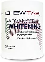 Vista 4 de Chewtab Advanced Whitening - Tabletas de pasta de dientes blanqueadora con nano-hidroxiapatita, 180 unidades de repuesto (canela)