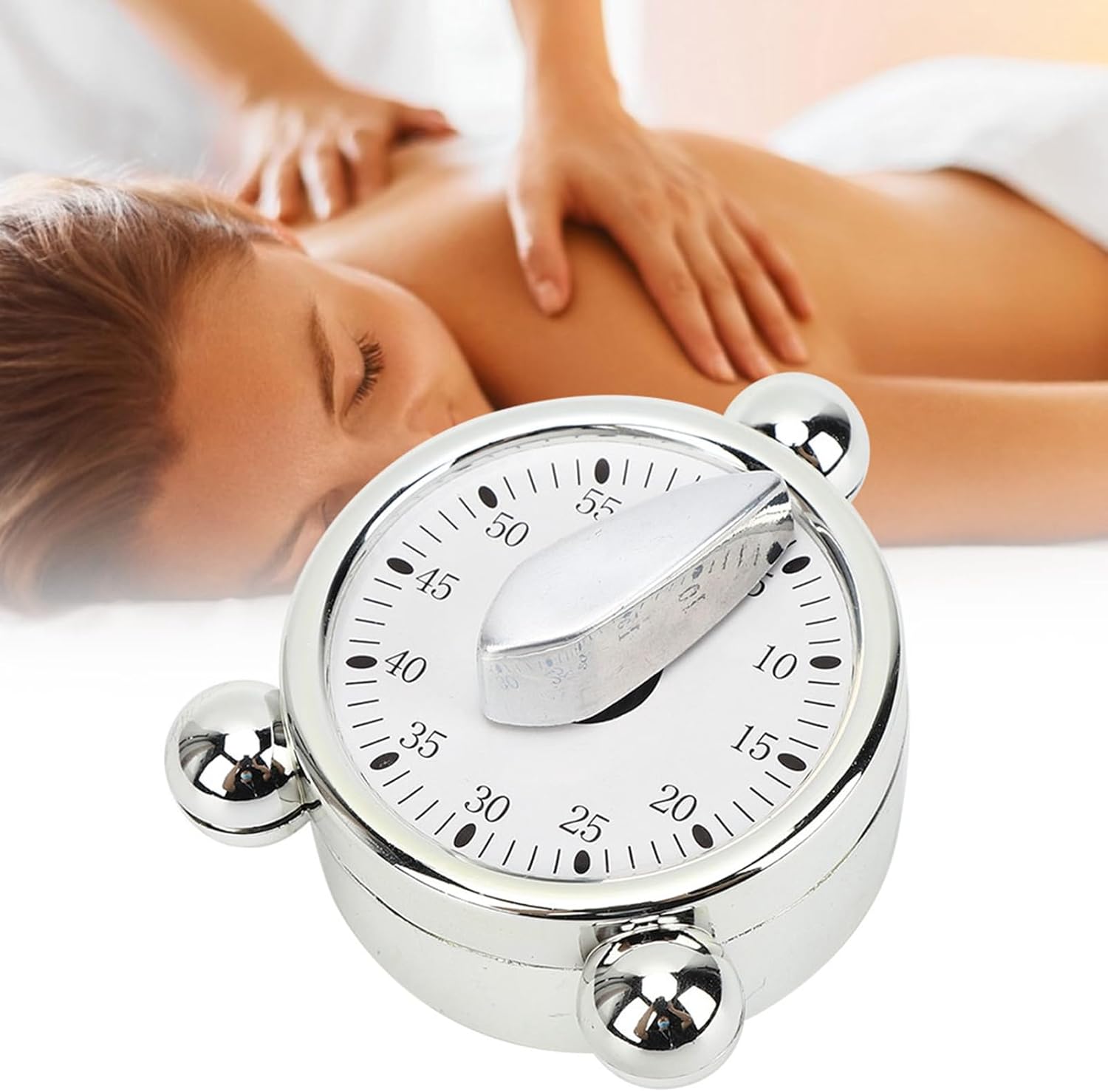 Garosa Kitchen Timer Cylindrical Mechanical Timer Cooking Reminder Precise Alarm Clock for Kitchen Hairdressing Beauty Salon Cooking Learning Baking Manual Timer