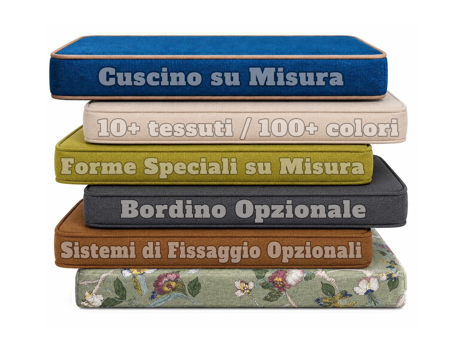 LUXUCURE Cuscino su Misura per Panca da Interni/Esterni - Davanzale, Ingresso, Scarpiera Panca, Giardino, Terrazza Sedie Cuscini, Com Fodera Rimovibile e Fondo Antiscivolo, Spessore 3CM