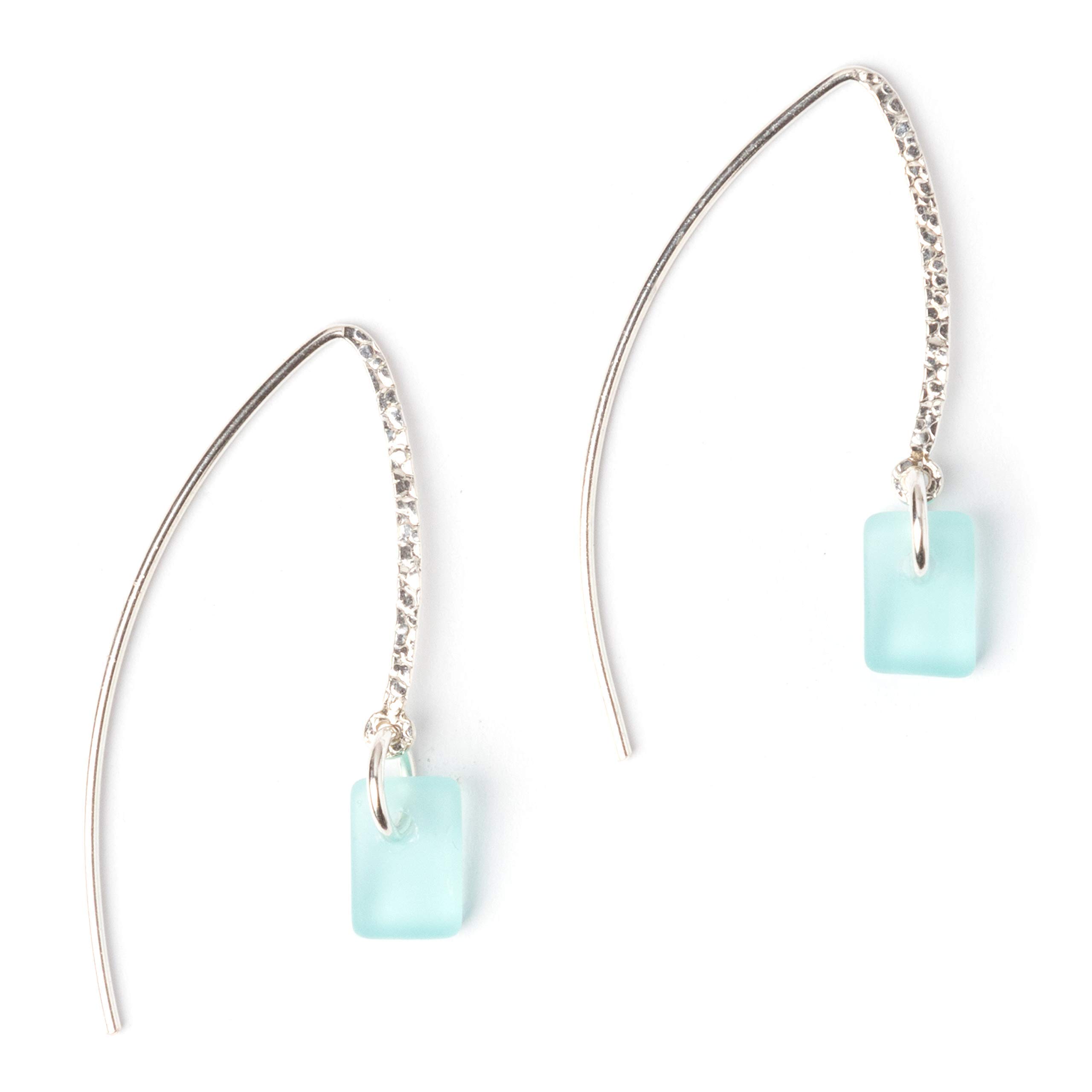 Sea Glass Sweep Earrings EcoSeaCo