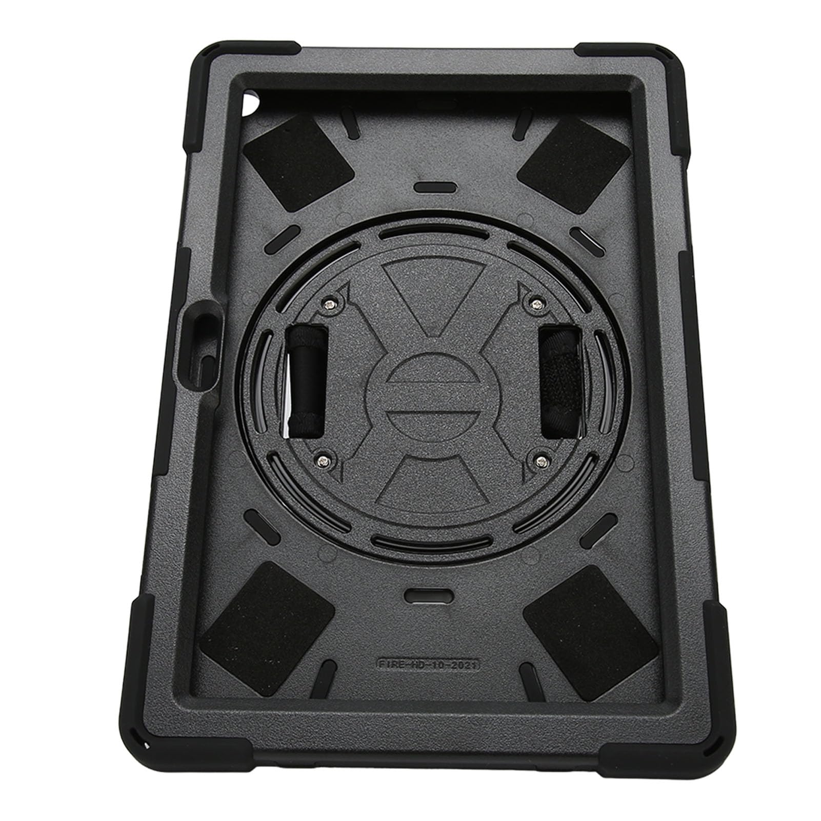 WINH Funda para Tableta a Prueba de Golpes, Soporte Giratorio de 360 ​​Grados, Funda Resistente para Tableta para Exteriores (Negro)