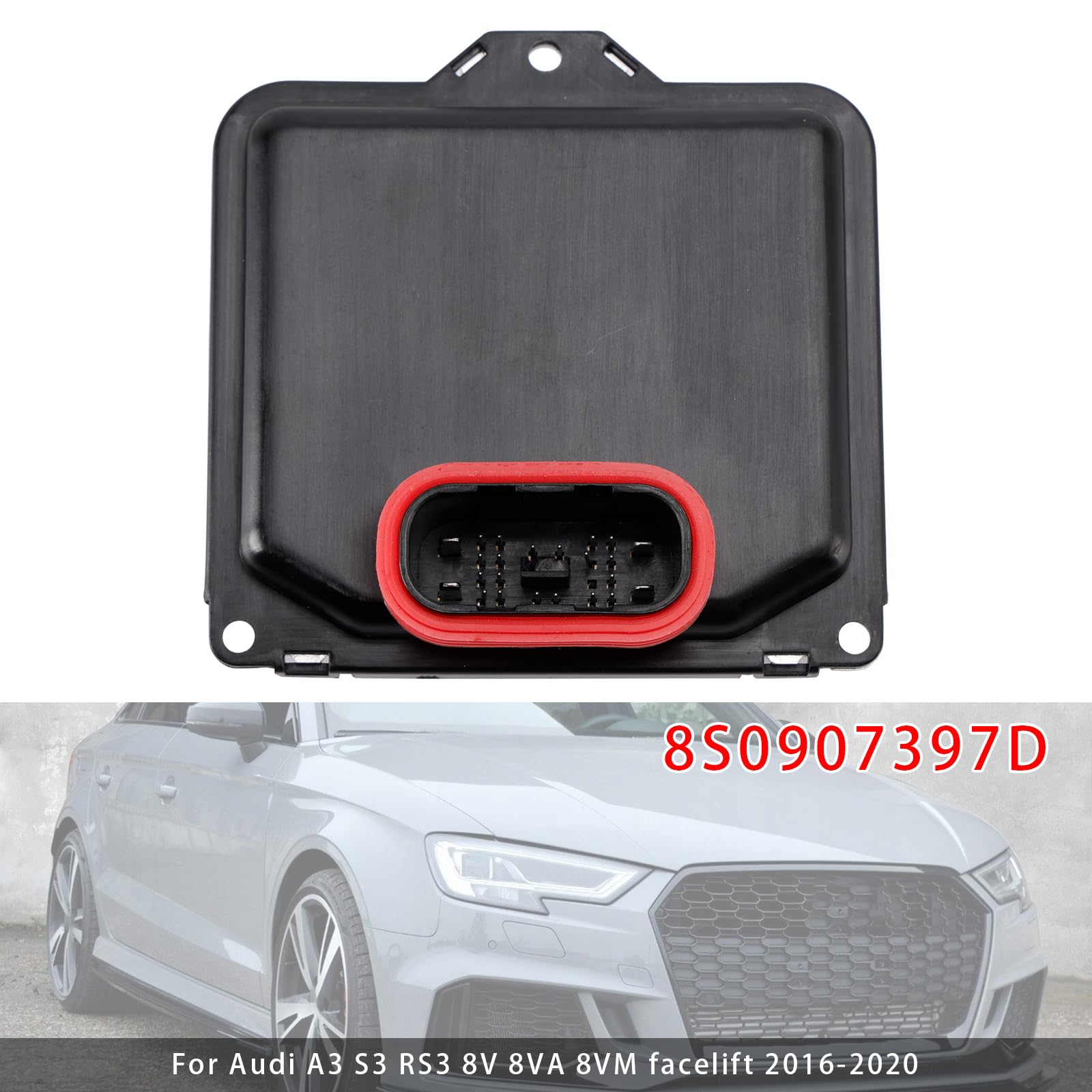 Topteng Light Control Module 8S0907397D Adatto per Audi A3 S3 RS3 8V 8VA 8VM Facelift 2016-2020