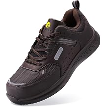 FitVille Extra Wide Steel Toe Shoes for Men Composite Toe Work Shoes