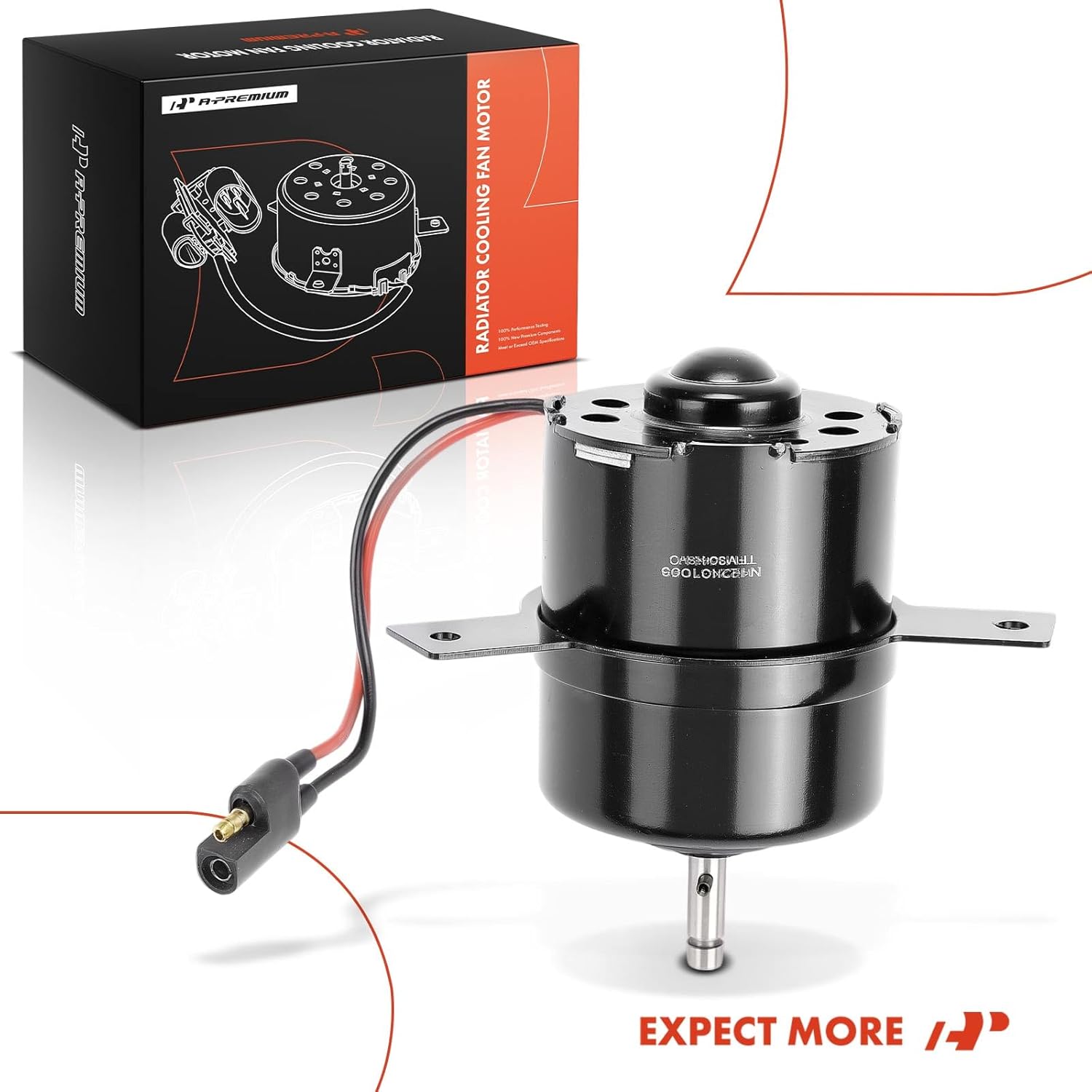 A-Premium Radiator Fan Motor Compatible with Dodge Grand Caravan, Caravan, Shadow & Chrysler Town & Country & Plymouth Grand Voyager, Sundance, Voyager, 1990