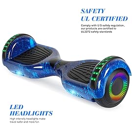 FLYING-ANT Self Balance Scooter 6.5 with Speaker and LED Lights Red