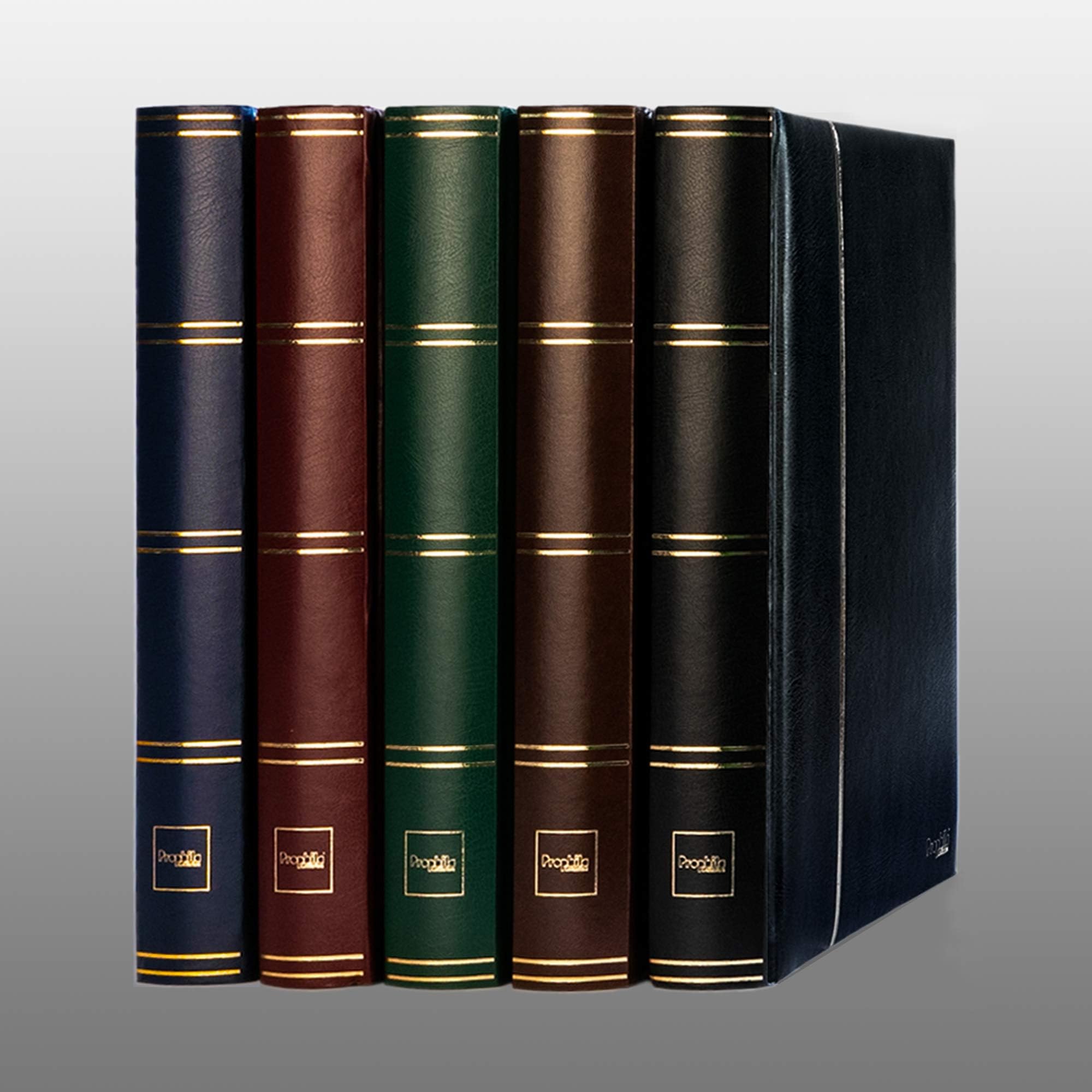 Prophila Stockbook stamp album (new) 60 black pages, black cover