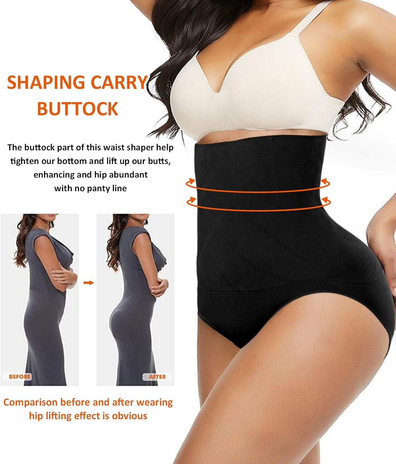 Shapewear for Women Tummy Control Underwear High Waisted Panties Butt Lifter Thong Body Shapers - Image 4