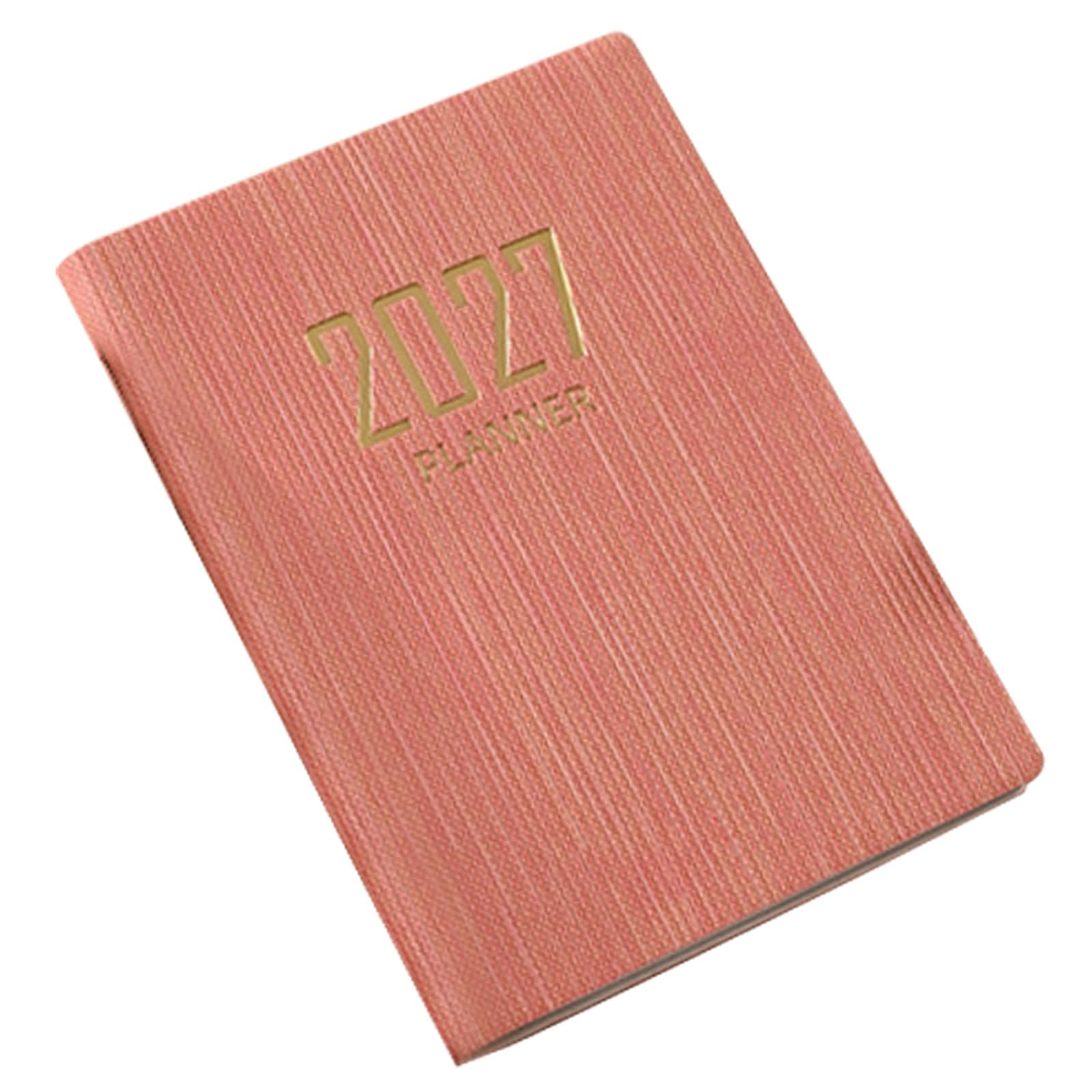 2027 Planner A7 Pocket Mini PU Leather Slim Pastel Hardcover
