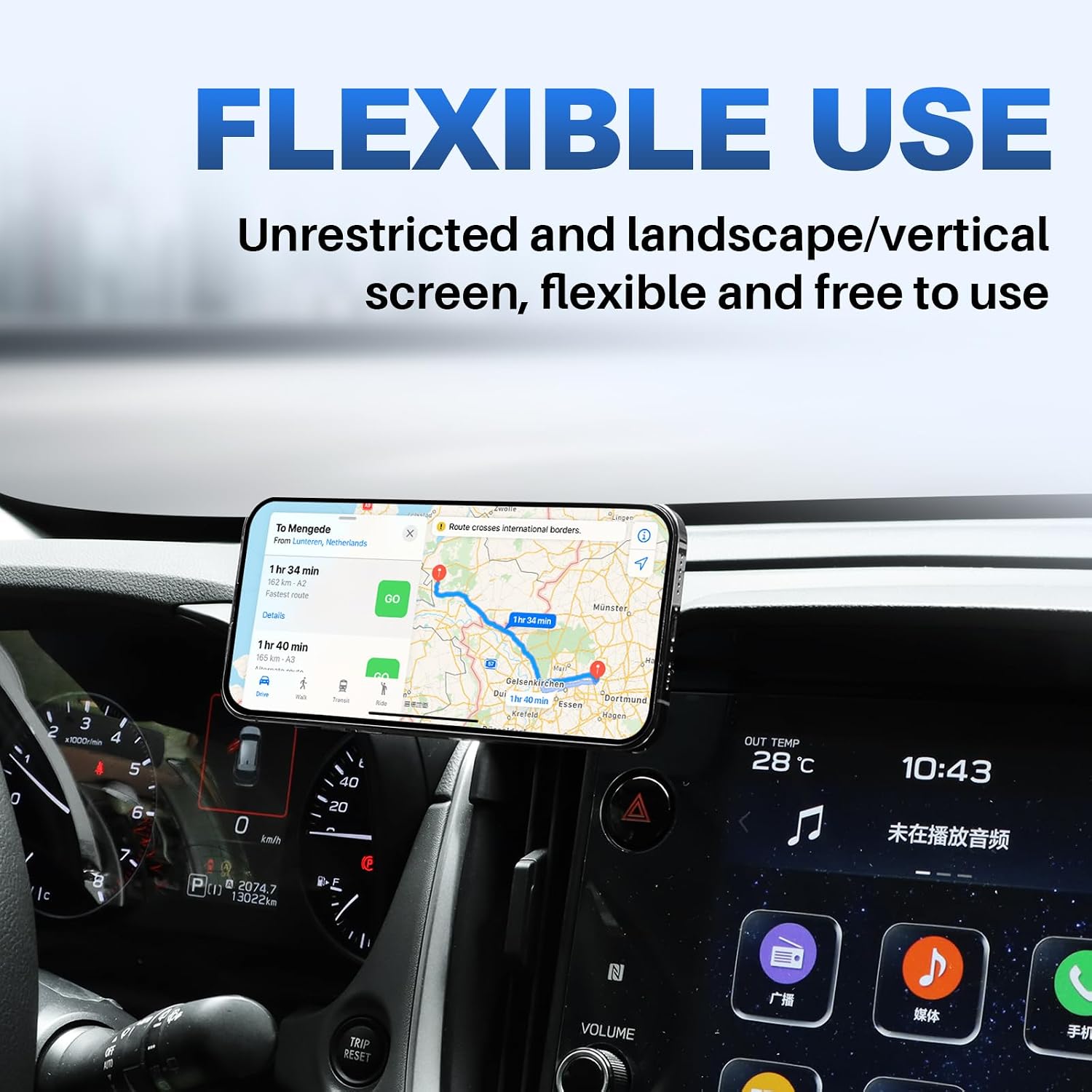 KUNGKIC for Subaru Crosstrek 2023 2024 2025 Magnetic Universal Auto Cell Phone Holder Car Cradle Rotatable Clip Cell Phone Cradle Mount Fit 3.5-5.5In Phone Interior Accessories