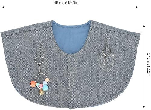 Miniatura 9 de Chal de pañales de loros, capa de hombro con soporte, protector de hombro antiarañazos, para empleados de tiendas de mascotas, amantes de pájaros y