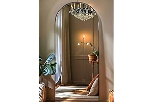 72 Inch Mirror Full Length, Sleek Arch Floor Mirror for Modern Home Decor