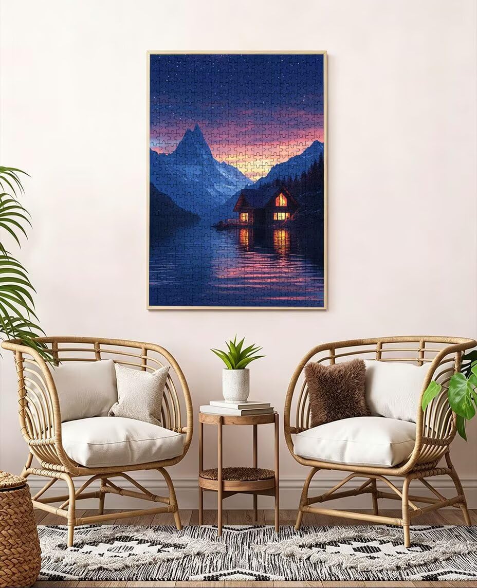 Puzzle 6000 Pezzi Vista Notturna Isola 3D Puzzle per Adulti Impegnativo, Educa Puzzles Artistico, Divertente E Stimolante Puzzles Decorativo per La Famiglia, Regalo e Decorazione Pareti BXHZW6-1010