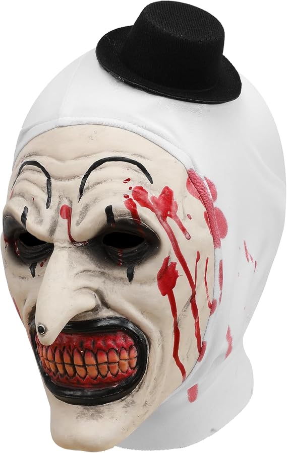 Terrifier Mask Art the Clown Mask Adults Cosplay Funny Killer Scary Head Props for Halloween