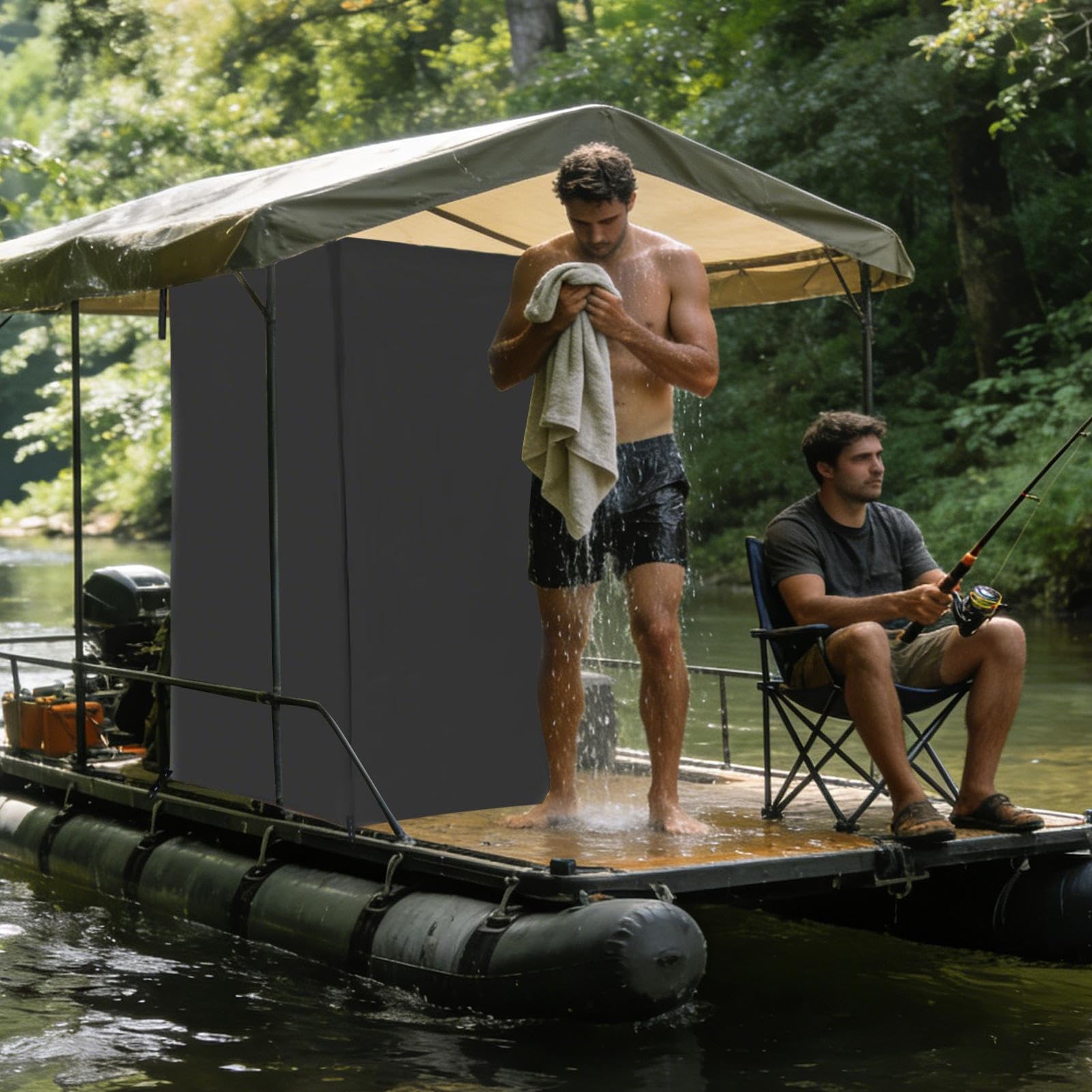 Cabina Spogliatoio Portatile Tenda Portatile per Cambiarsi all'Aperto | Spazio Di Cambio Con Privacy Da Viaggio Per Uso In Esterno Viaggio Bagno Roulante Pontone Spiaggia Toilette Auto E Camion