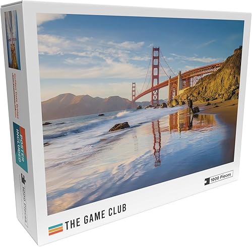 Miniatura 2 de The Game Club - Puente Golden Gate - Rompecabezas de 1000 piezas - Rompecabezas único de la bahía de San Francisco en California - Desafío divertido