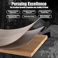 Vista 3 de Hiwill WoNoble A502 - Barra de sonido Dolby Atmos de madera de 5.2.2 canales, barra de sonido todo en uno para Smart TV con subwoofer doble