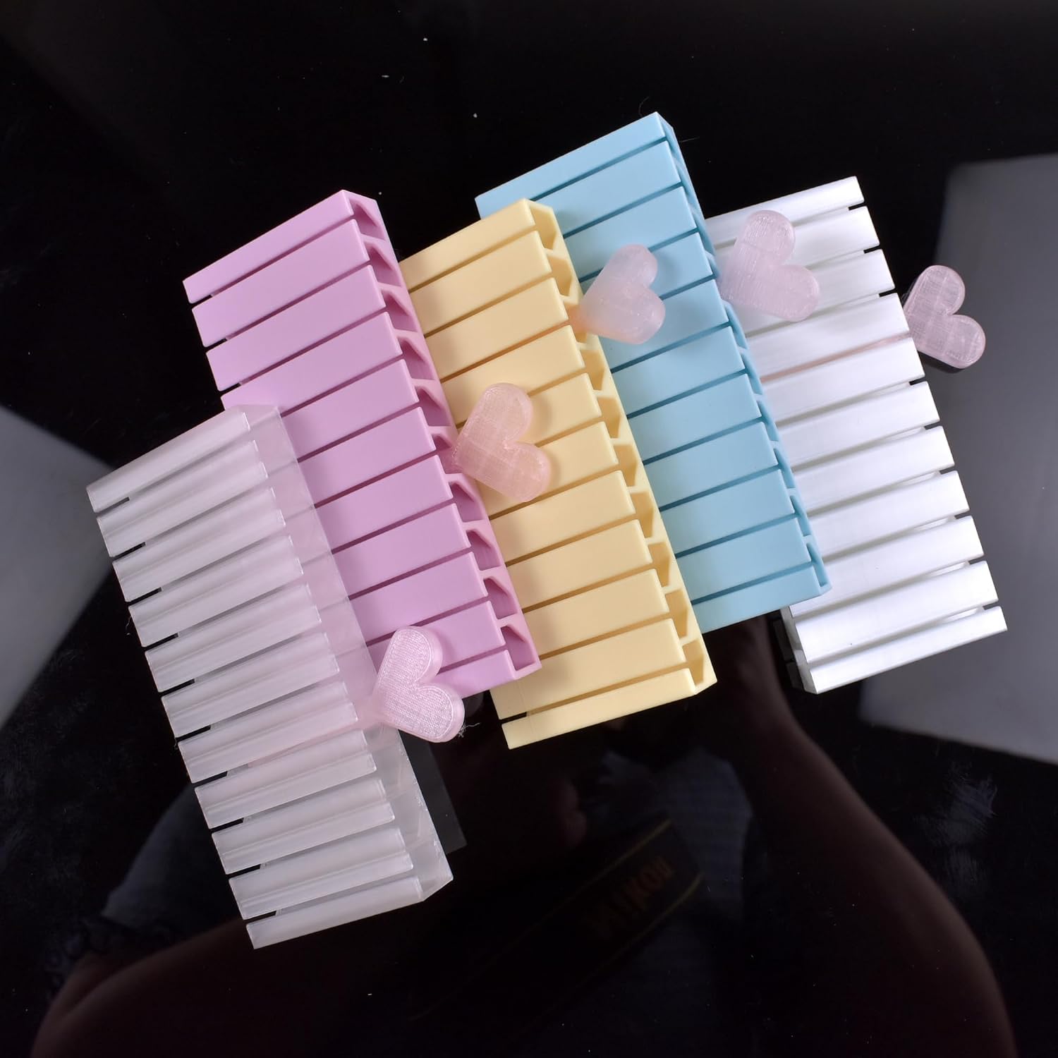 5 Colors Nail Art Transfer Foil Storage Box Pull-and-Cut Container