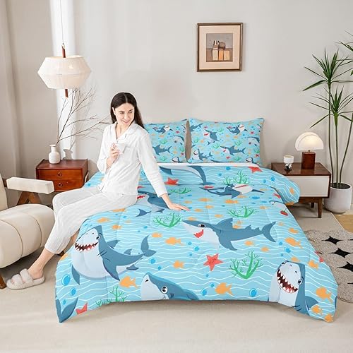 Miniatura 35 de Castle Fairy Juego de edredón con motivo de girasol tamaño queen, ropa de cama rústica de granja con diseño de abejas de 3 piezas para niños