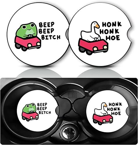 Miniatura 36 de Paquete de 2 posavasos con diseño de Driver Picks The Music, cintas de casete retro, regalos para mujeres y hombres, tapete interior del vehículo,