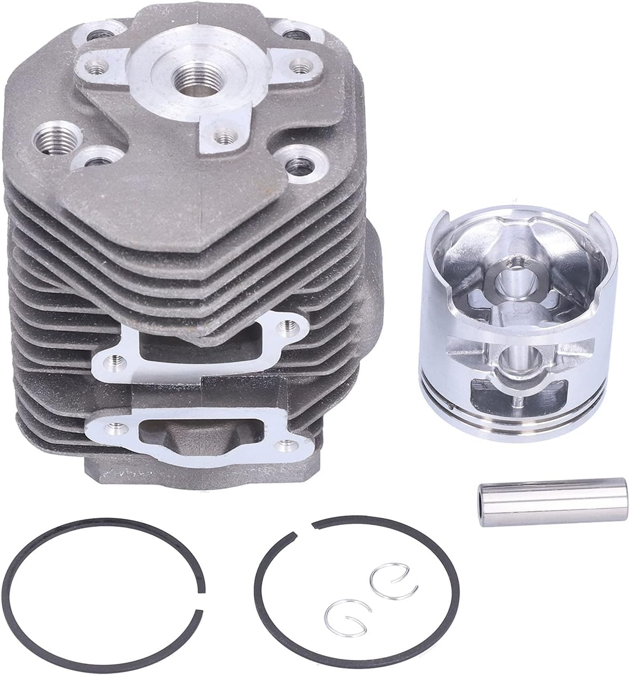 Pilipane Cylinder Piston Kit Wear Replacement Parts for TS760 Concrete Cutoff Saws Iron Aluminum Alloy 58mm 1026g