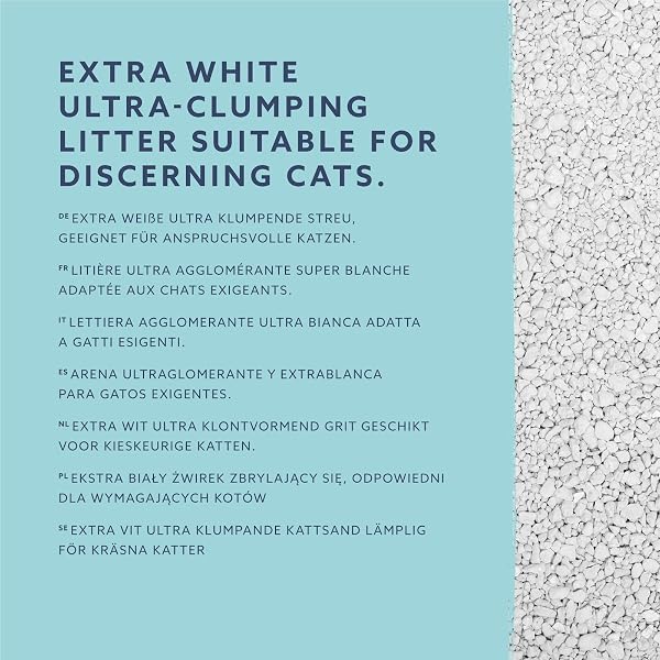 by Amazon weißes Ultra-Klumpstreu für Katzen 10L - 3