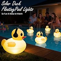 Vista 3 de Luces solares flotantes para piscina, luces de piscina impermeables de 16 pulgadas que flotan, accesorios de piscina LED iluminados, luz de piscina