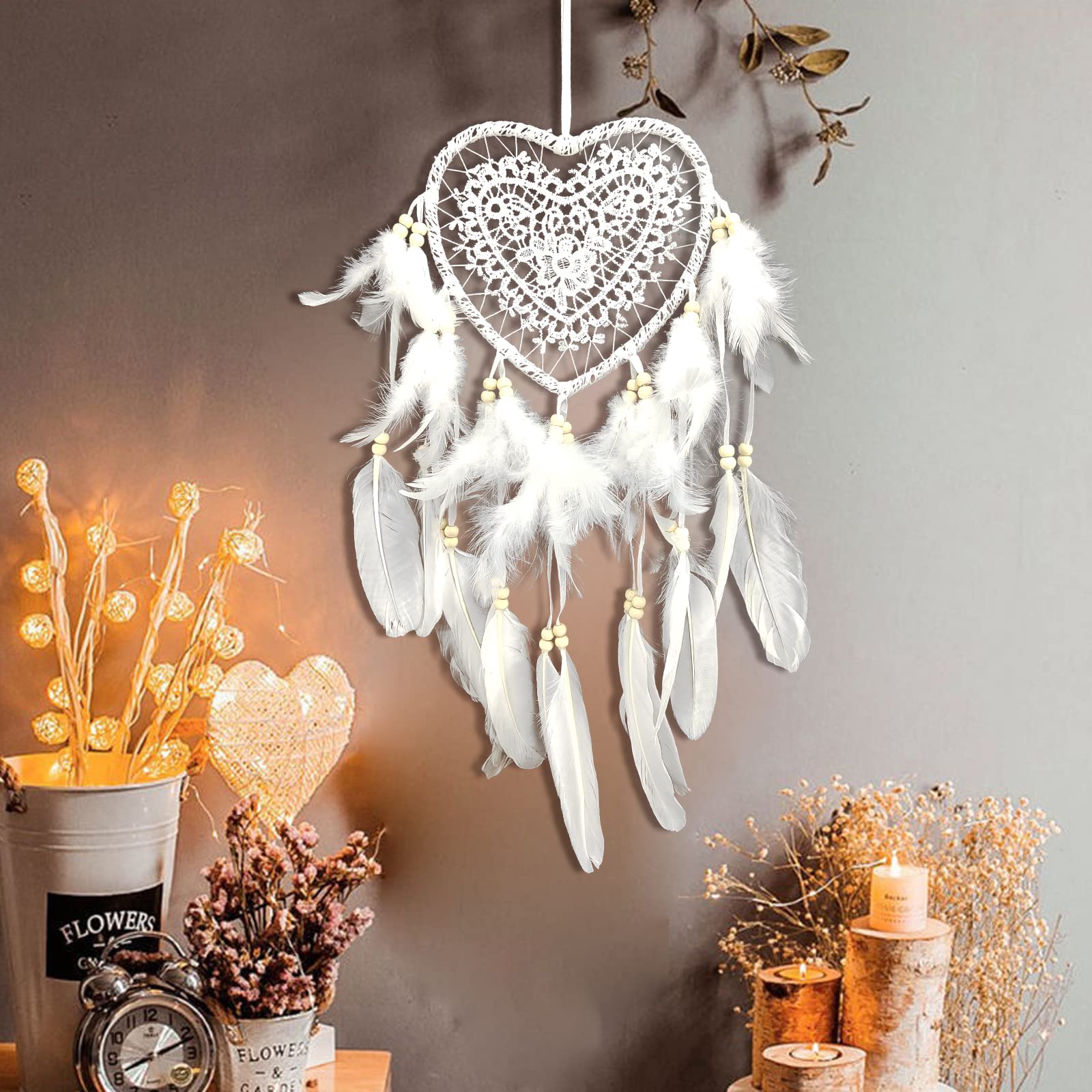TONYSA Decorazione decorativa fatta a mano con acchiappasogni e fata
