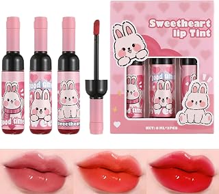 Lip Gloss Set 3 Pieces Waterproof Lip Stain Makeup | Hydrating Sweatproof Makeup Supplies, Eyeshadow Beauty Accessories for Travel Party Dating