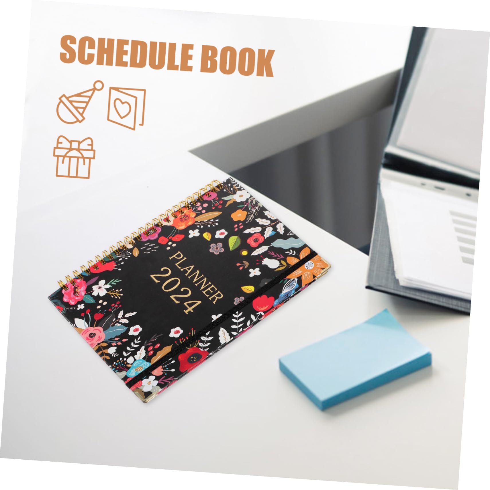 Lurrose 4pezzi Pianificatore Accademico Portatile Organizer Compatto Per Agenda Settimanale e Mensile Per Studio e Lavoro Pagine Per Note e Pianificazione