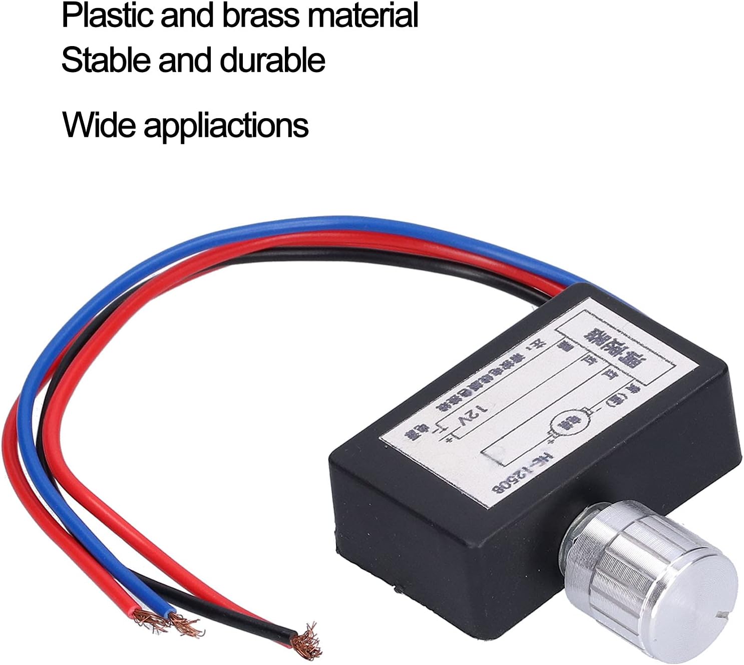 DC Motor Speed Controller Adjustment Electronic Speed Switch PWM Monitor Dimmer Governor for Motor Speed Control Equipment 1250B 12V DC