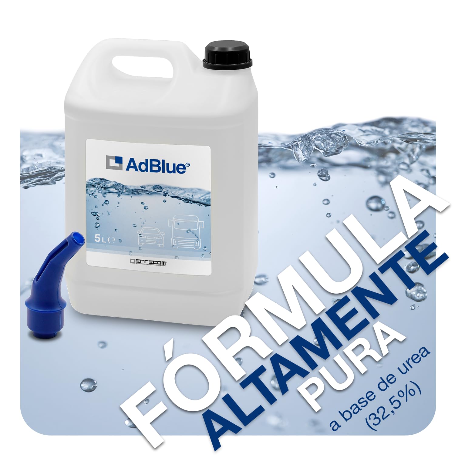 ERRECOM AdBlue Aditivo Diesel 10 L (2 x 5 L) Reducción Emisiones NOx ISO 22241-1