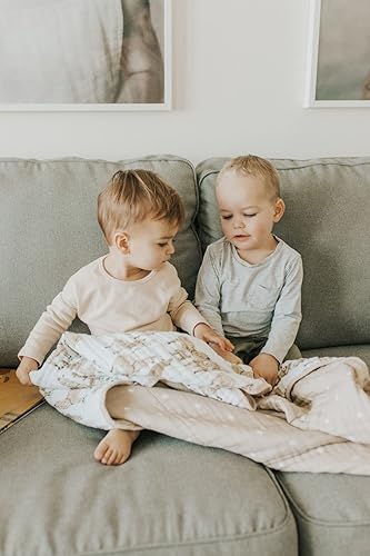 Vista 41 de Little Unicorn - Colcha de algodón original de muselina extrasuave de varias capas, para bebés y niños pequeños (planetas)