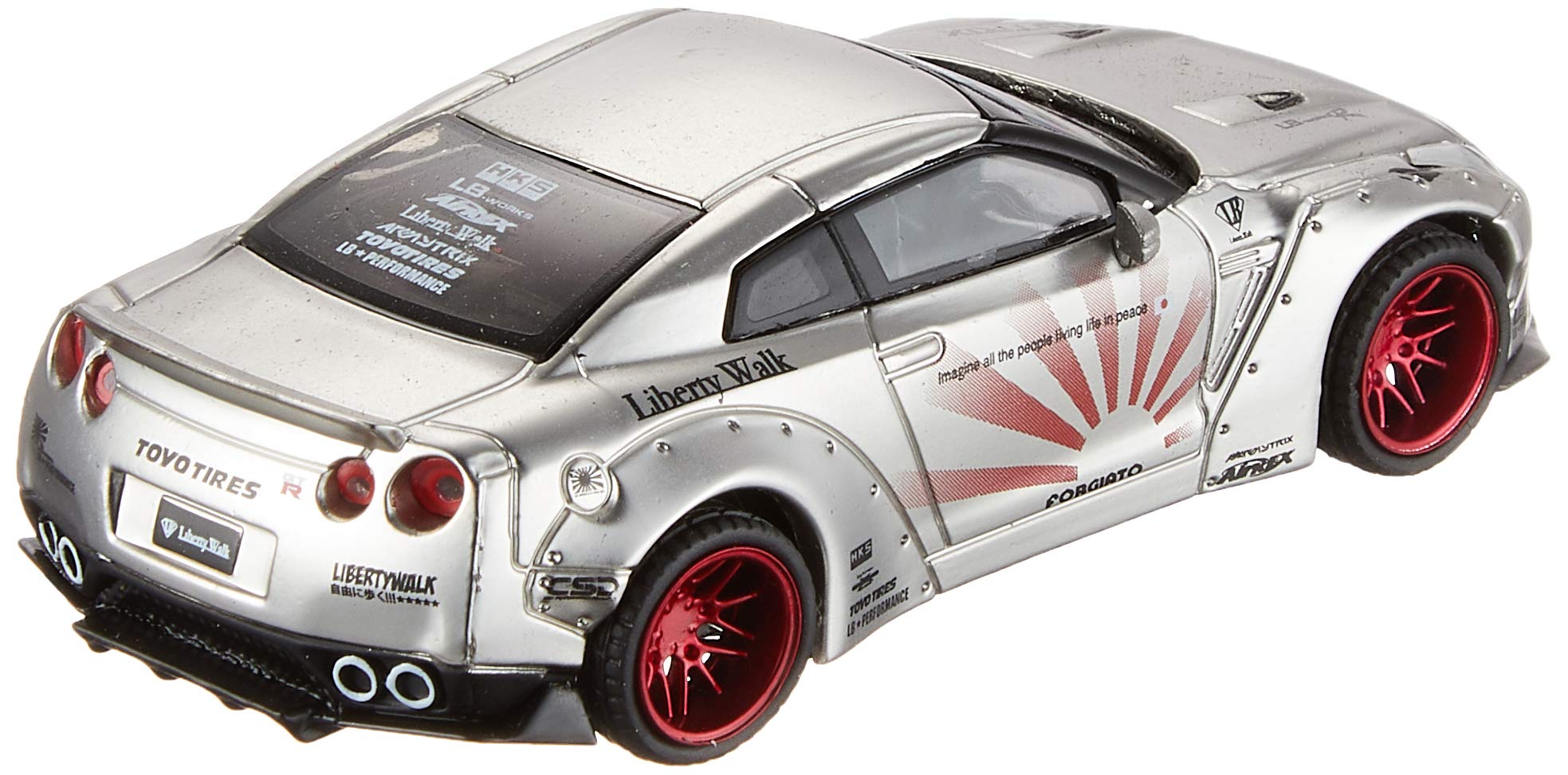 MINI GT LB★WORKS Nissan GT-R R35 Mini GT LB☆WORKS Nissan GT-R (R35) Blue / LB Work Livery 2.0 Type