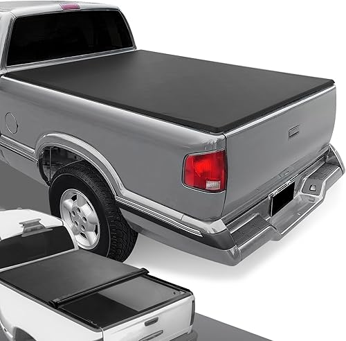 Miniatura 9 de DNA MOTORING Nueva cubierta rígida de tres pliegues para caja de camioneta, compatible con 82-93 S10  82-90 S15  91-93 Sonoma de 6 pies, TTC-HARD-039