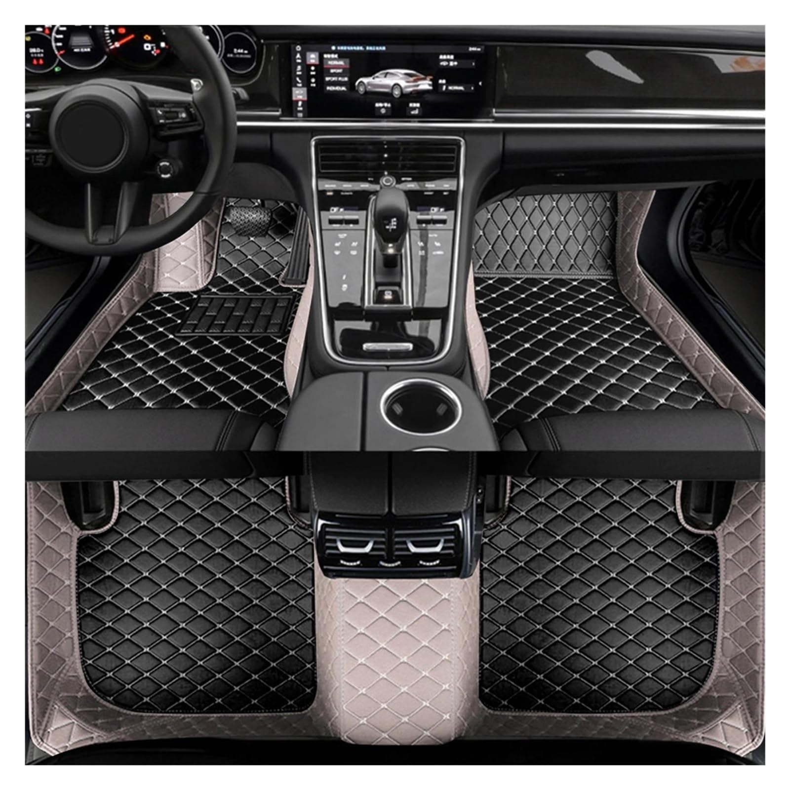 Tapis antidérapant voiture étanche et sur mesure pour intérieur de BMW F22 Coupé